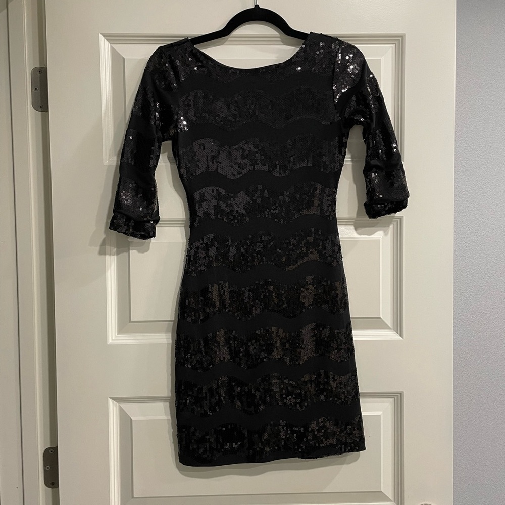 Open back sequin dress
